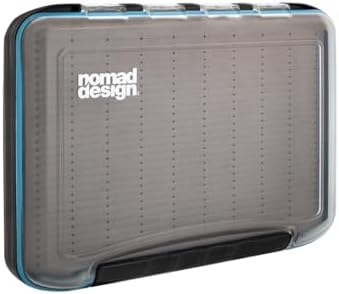 Nomad Design Vibe Storage Fishing Tackle Box – Double‑Sided, Waterproof, Foam‑Backed Fishing Lure Organizer for Vertrex & Swim Vibes – Large 11½″ × 8½″