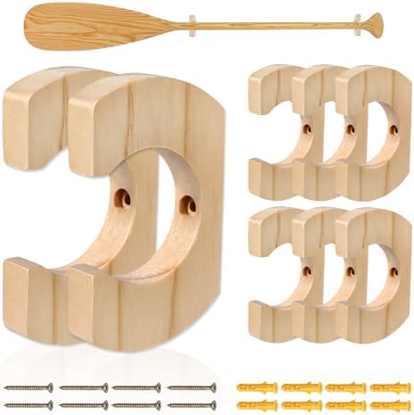 Wooden Paddle Hold Hanger Paddle Racks Wall Storage Paddle hanger