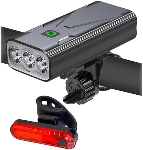 Bike Lights for Night Riding USB Bike Light Set, Bicycle Front Headlight and Back Taillight, 3/5 Light Modes,for Road Cycling