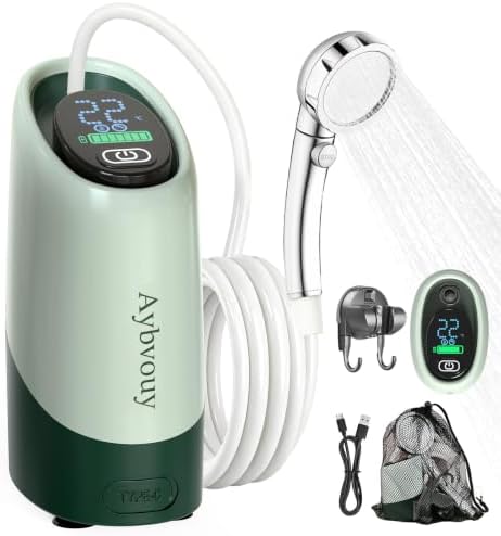 Portable Shower for Camping,Camp Shower Rechargeable,Camping Shower