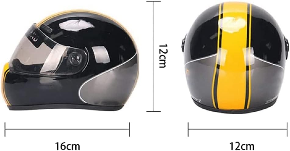 Pet Safety - Cat & Dogs Motorcycle Helmet - Full Face, Bike Riding & Outdoor (Black)