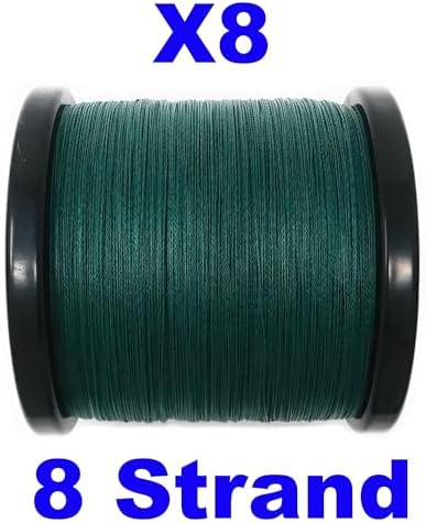 Reaction Tackle Braided Fishing Line - Pro Grade Power Performance for Saltwater or Freshwater Fish - Colored Fishing Line Braid for Extra Visibility