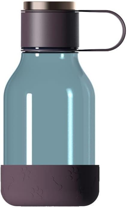 Asobu Tritan Water Bottle with Dog Bowl Attached 50 Ounces (Burgandy)