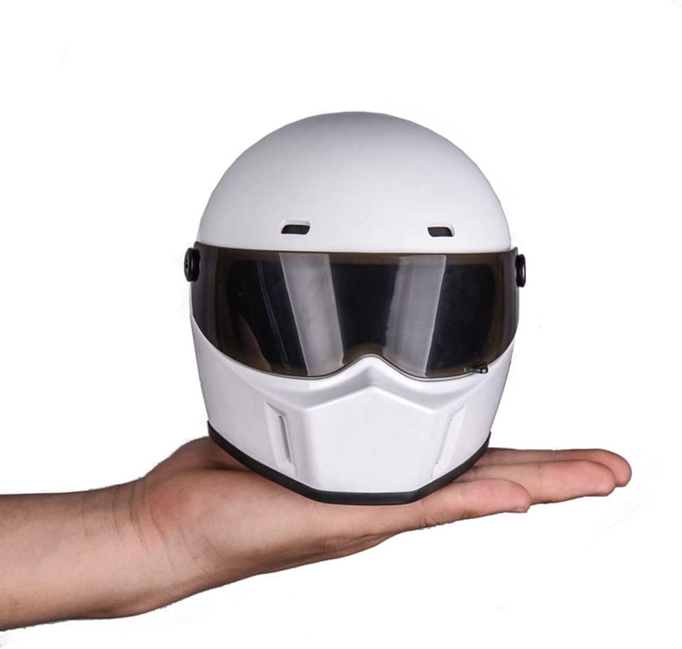 Pet Motorcycle Helmet, Full Face Motorcycle Helmet Outdoor Motorcycle Bike Riding Helmet Hat for Cat Dog Doggie Puppy Kitten Helmet Pet Supplies Racing Car Fan Collectible Small Gift (White)