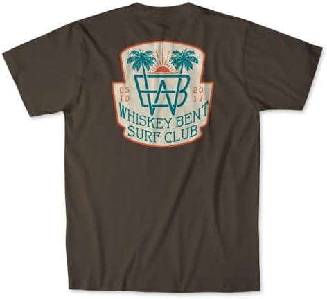 WHISKEY BENT HAT CO. Surf Club Graphic T-Shirt, Coastal Lifestyle Beach Tee, Retro Summer Outdoor Graphic Shirt