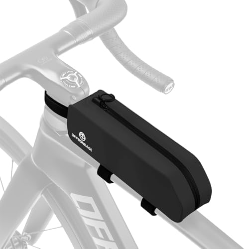 Waterproof Bike Top Tube Bag - TPU Bolt-On & Strap Mount Frame Pack, Lightweight Aerodynamic Cycling Storage for Mountain/Road/Gravel Bicycle Accessories