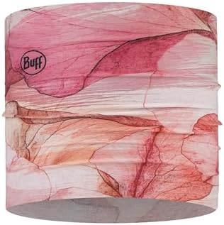 Buff CoolNet UV Half Neck Gaiter, UPF 50 Sun Protection, Breathable, Cooling Bandana, Versatile, Quick Dry Face Mask, Senia Azalea, Adult Size