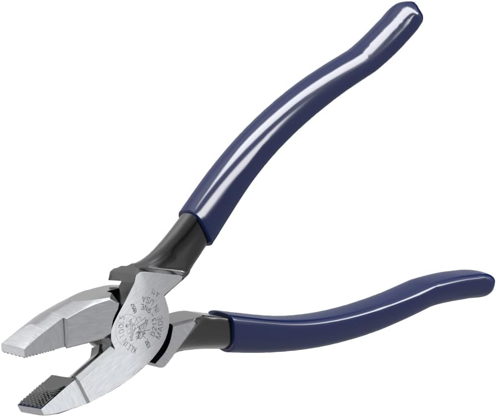 Klein Tools D213-9NETP Lineman's Fish Tape Pulling Pliers, 9-Inch