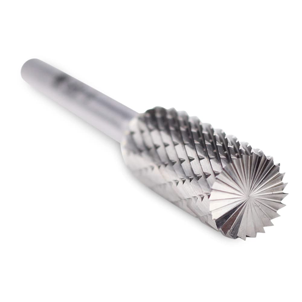 BHA Tungsten Carbide Burr, Double Cut 1/4" Shank