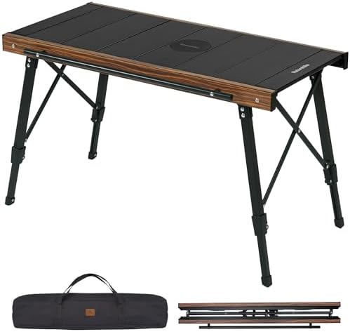 Naturehike IGT Camping Table, Height Adjustable, Expandable Cooking Area