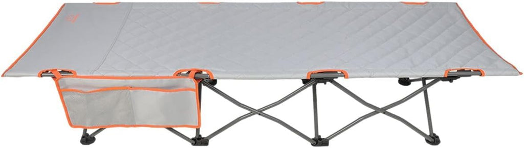 MOUNTAIN SUMMIT GEAR Horizon Camping Cot in Quilted Large or EZ Setup, 300 lb Capacity, Easy Fold Steel Frame with Carry Bag