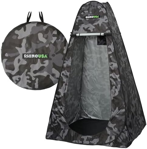Rhino USA Pop-Up Privacy Changing Tent - Portable Camp Shower & Toilet