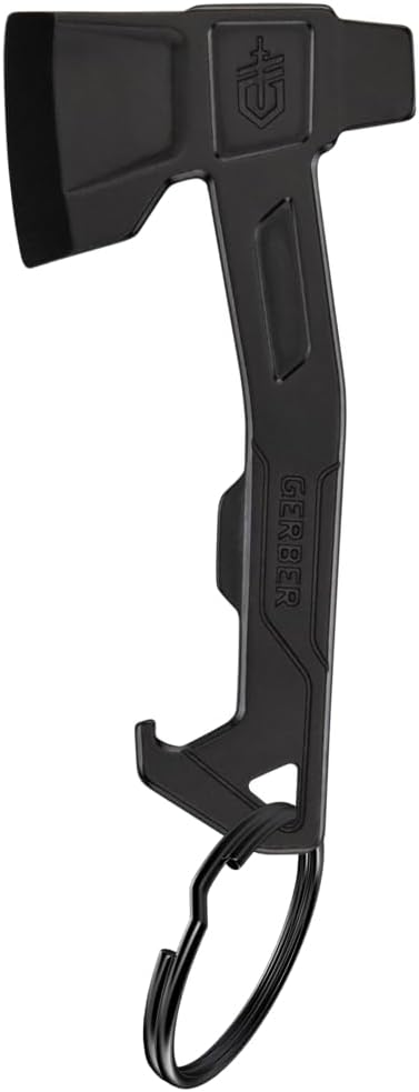 Gerber Gear Hatchet Keychain 3-in-1 Multitool, Clips to Pocket or Keychain with Bottle Opener, Flathead Driver, Package Opener, EDC Gear for Everyday Carry