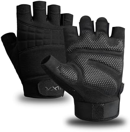 VWX Anti-Slip Gel Palm Workout Gloves for Men and Women - with Sweat-Wicking Fabric for Gym,Weight Lifting, Cycling, Weightlifting, Exercise, Climbing