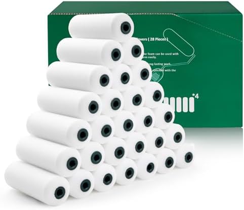 4 Inch Foam Paint Roller Covers 28 Pack