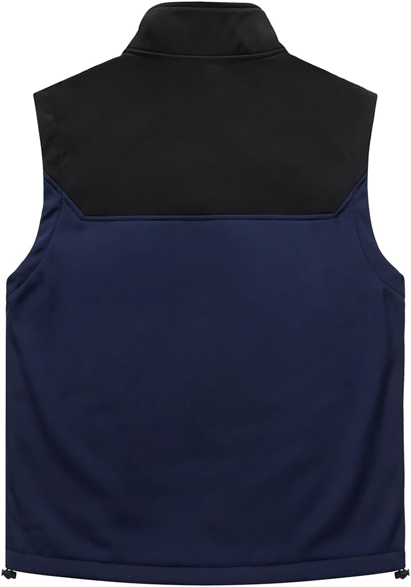 Msmsse Men's Outerwear Lightweight Vest Standing Collar Puffer Sleeveless Jacket for Hiking Running Golf