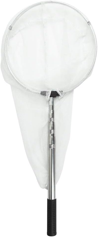 RESTCLOUD Insect and Butterfly Net with 12" Ring, 24" Net Depth, Handle Extends to 59 Inches