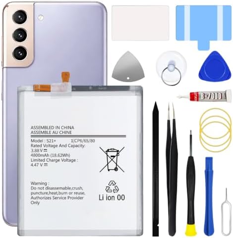 Galaxy S21 Plus 5G Replacement Battery,4800mAh EB-BG996ABY