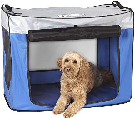 CoolerDog Pop Up Dog Shade Tent – Portable UV Sun Protection Shelter for Large Dogs, Outdoor Beach & Camping Sun Shade (Large)