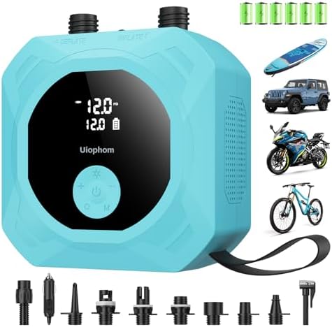 50PSI Paddle Board Electric Pump, Rechargeable SUP Pump 15,600mAh, Intelligent Dual Stage Inflation & Deflation, Auto-Off for Stand Up Paddle Boards, Car Tires, Boats, Surfing Kite, Tent