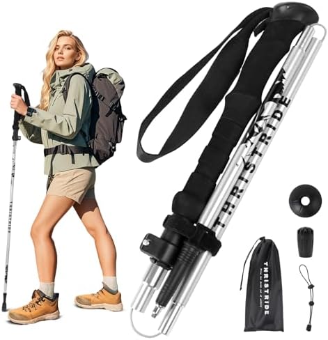 Single Collapsible Trekking Pole （1 Pack） Hiking Essentials
