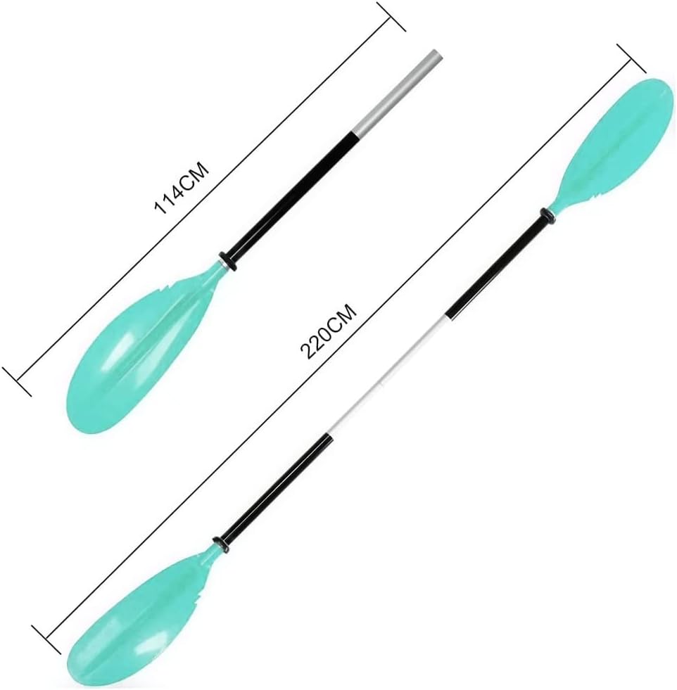 Karltion Kayak Paddle - Adjustable 2 Pieces Aluminum Alloy Shaft with Glass Fiber Blade for Surfing,Oar Fishing Easy Packable Travel