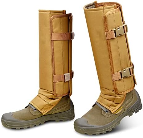 Skiguard Snake Guard Gaiters - Waterproof Chaps for Lower Legs, Bite Proof Guardz, Adjustable Size