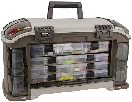 Plano Angled 787 Guide Series Stowaway Tackle System- Includes 7 Stowaways, Fishing Tackle Storage, Premium Tackle Storage, One Size, Model Number: 787010