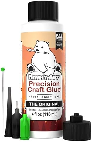 Bearly Art Precision Craft Glue Original 4 fl oz with Tip Kit Archival