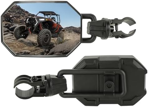 SUNPIE UTV Side Mirror Adjustable Blind Spot Mirrors for Side-By-Side