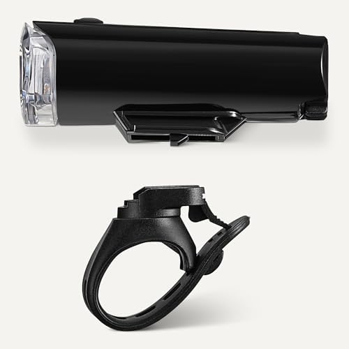 Amazon Basics Bike Lights for Day/Night Riding, Bicycle Lights Front and Back, Headlight Black, Taillight Red, Three Lighting Modes, Versatile Mounting Options