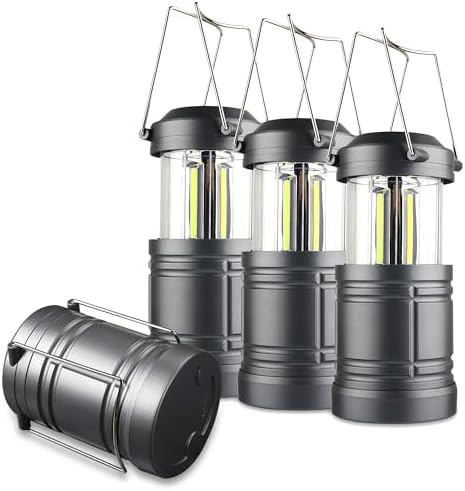 LED Camping Lantern ,Battery Powered Hanging Emergency Lantern for Camping Power Outages,4-Pack