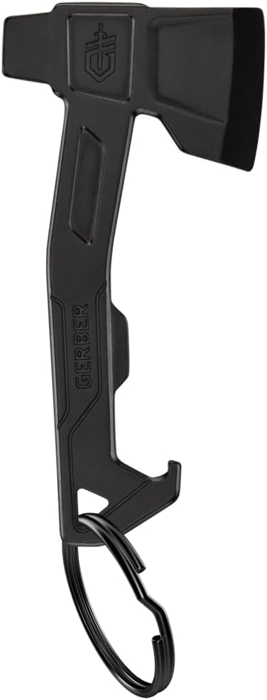 Gerber Gear Hatchet Keychain 3-in-1 Multitool, Clips to Pocket or Keychain with Bottle Opener, Flathead Driver, Package Opener, EDC Gear for Everyday Carry