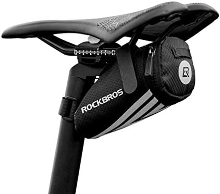 ROCKBROS Small Saddle Bag Bike Seat Bag Under Seat Cycling Storage Pouch