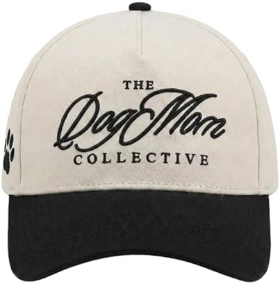 Dog Mom Dog Dad Collective Hats,Vintage Embroidered TruckerCap,Adjustable Pet Lover Baseball Hat Gift for Men Women