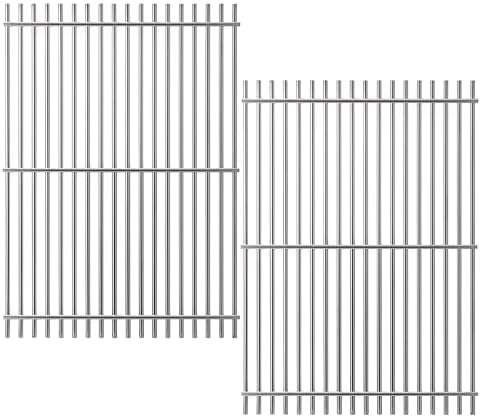 2 Pc 19.5" Stainless Steel Cooking Grates for Weber Genesis 300 Series,Genesis E310 E320 E330 S310 S320 S330 EP310 EP320 EP330 Gas Grill, Cooking Grids Grates Replacement for Weber 7528/7524