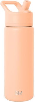 Simple Modern Insulated Water Bottle with Straw | 18oz | Orange