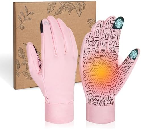 RIGWARL Upgraded Wool Winter Gloves for Cold Weather, Womens Gloves with Touchscreen, Thermal Warm Drving Glove for Running Hiking Walking Camping Skiing Biking Snow, Gifts for Women