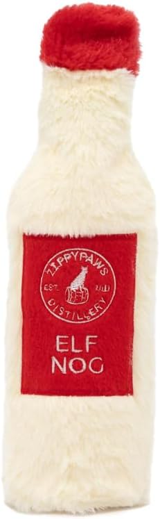 ZippyPaws Happy Hour Crusherz - Interactive Dog Toys to Keep Them Busy, Squeaky Plush Pet Toy for All Breeds, for Small, Medium, & Large Dogs, Drink Themed Crinkle Water Bottle Toy - Whiskey