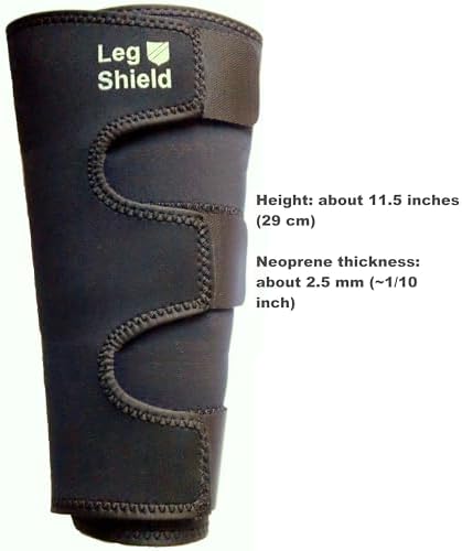 Leg Gaiters with Hook and Loop Straps – Soft Neoprene, Basic Lower-Leg Protection for Yard Work, Mountain Biking, Outdoor Use, and General Shin/Calf Protection (Pair)