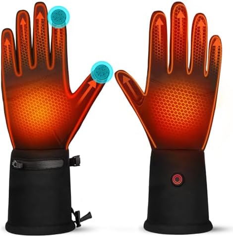 Heated Gloves Liners Rechargeable for Men & Women Thin Electric Gloves
