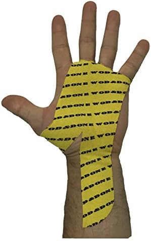 WOD&DONE Custom Hand Protection Athletic Tape Grips for Pullups, Functional Fitness, Gymnastics