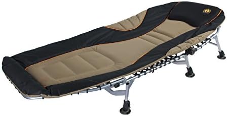 Bushtec Camping Cot & Lounger – Adjustable Outdoor Bed with Spacious Padded Comfort, Easy to Fold, UV/Fire Resistant, 83"in x 31"in