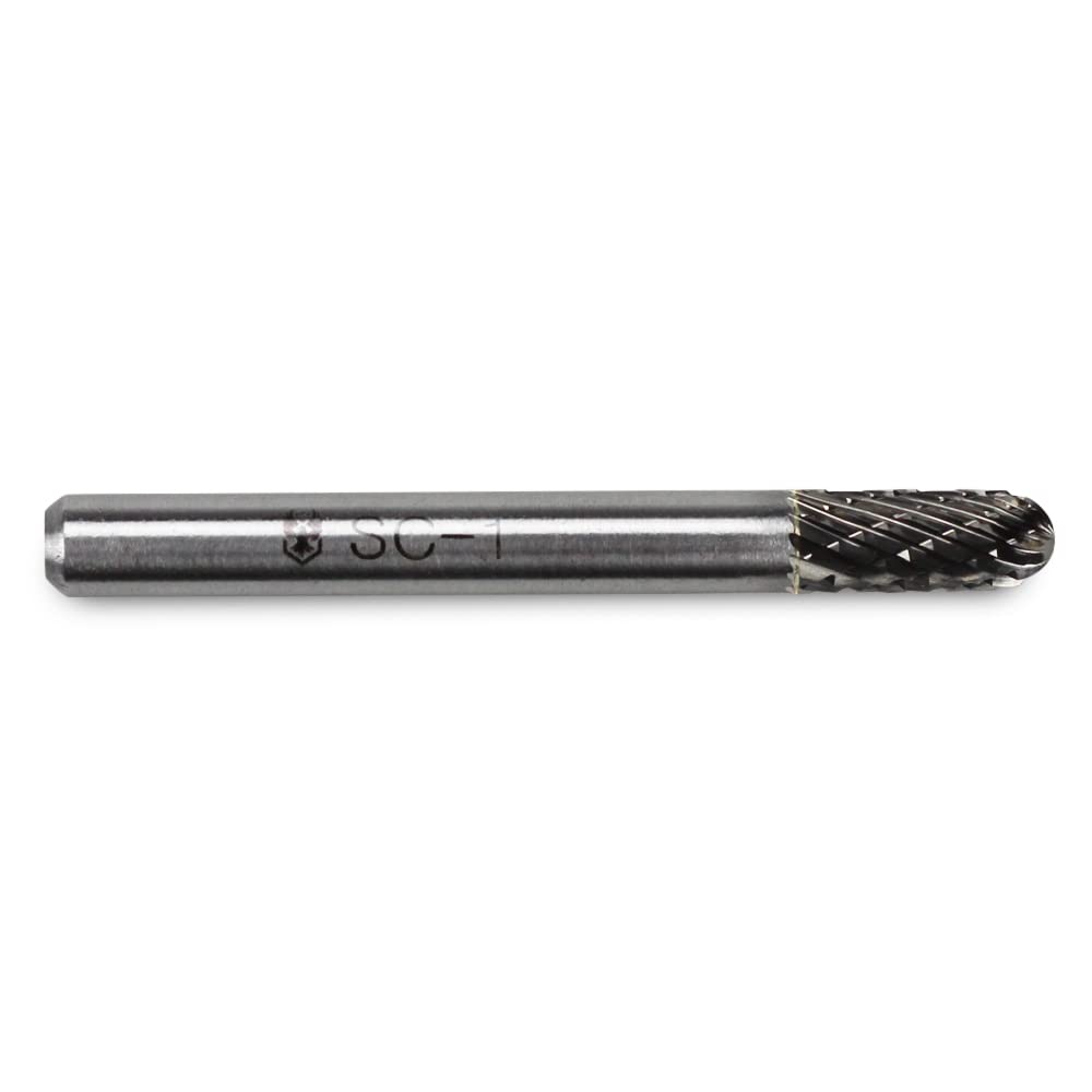 BHA Tungsten Carbide Burr, Double Cut 1/4" Shank