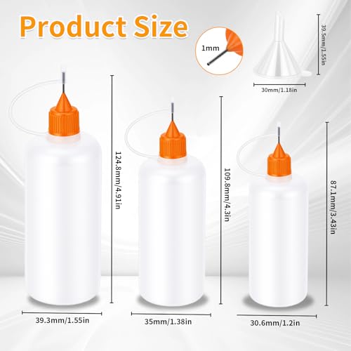Goodma 30 Pcs Mixed Sized Precision Tip Applicator Bottles