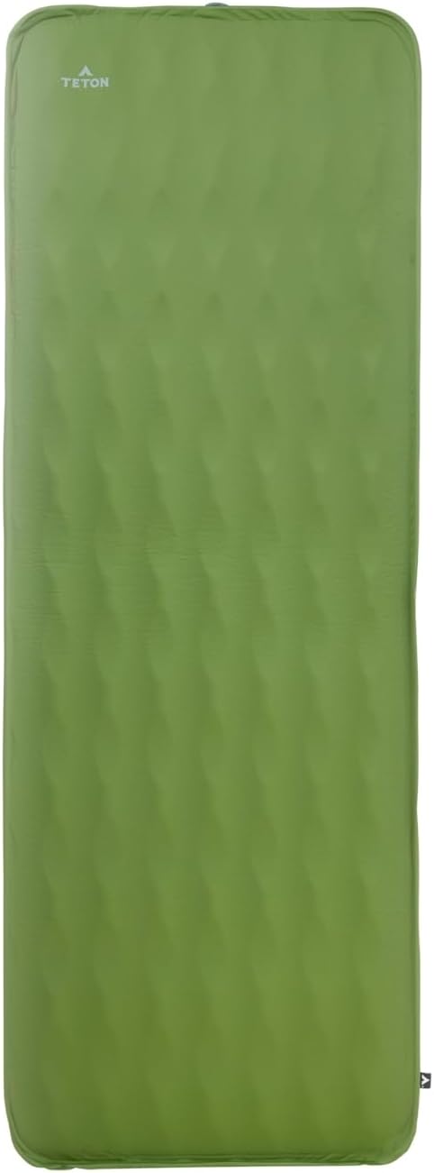 Teton Outfitter XL Sleeping Pad for Cot, Extra Thick Comfortable Camping Mattress for Adults, Portable Roll-Up Camp Pad, Durable Foam Cushioning