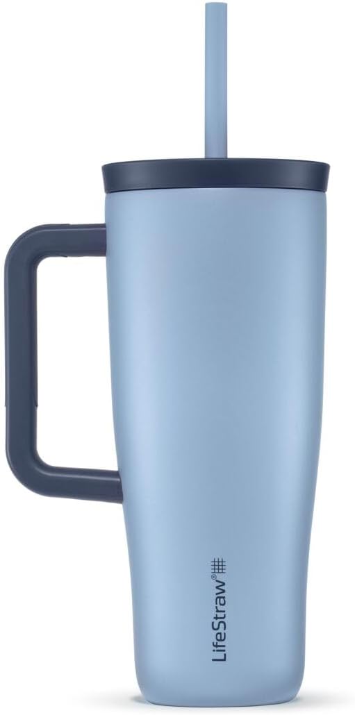 LifeStraw Go Insulated Water Filter Tumbler, 24 oz, Acai