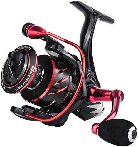 RUNCL Spinning Fishing Reel ANCOHUMA, Powerful 26 LB Max Drag, 7+1 Stainless BB, 6.2:1 CNC Aluminum Alloy Spool, Unique Smooth Colorful Ceramic Line Roller, D.S.S.R Double Shield for Freshwater