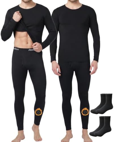 Thermal Underwear for Mens Long Johns Set Winter Cold Weather Base Layer