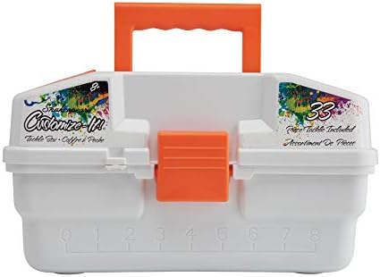 Shakespeare Customize-It Tackle Box, Kids Tackle Box with Tackle Included